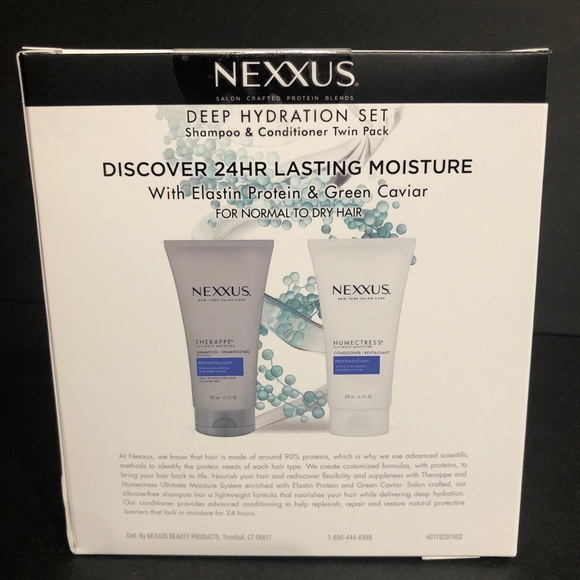 Nexxus Deep Hydration Set Shampoo/Conditioner Elastin Protein/Green Caviar Set. - Picture 4 of 4